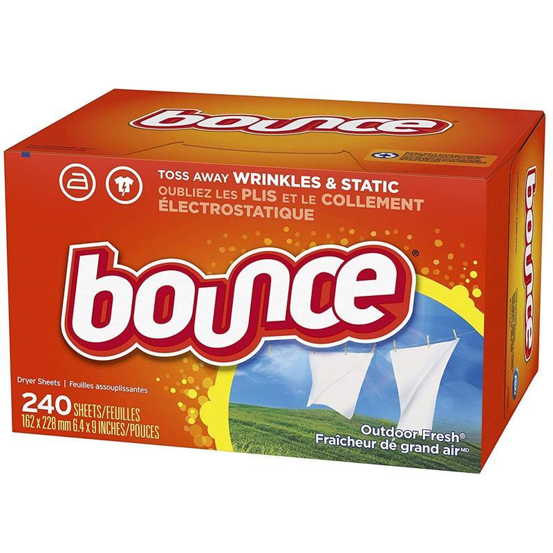 バウンス ドライヤーシート 240枚 柔軟剤 天日干しの香り 静電気 しわ 防止 Bounce Dryer Sheets Laundry Fabricの画像