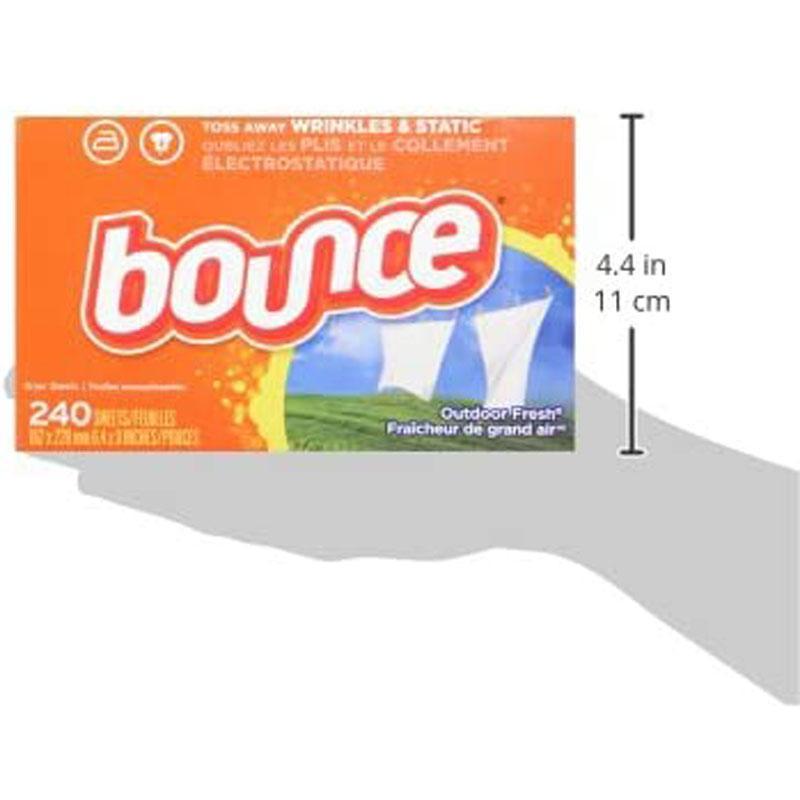 バウンス ドライヤーシート 240枚 柔軟剤 天日干しの香り 静電気 しわ 防止 Bounce Dryer Sheets Laundry Fabricの画像