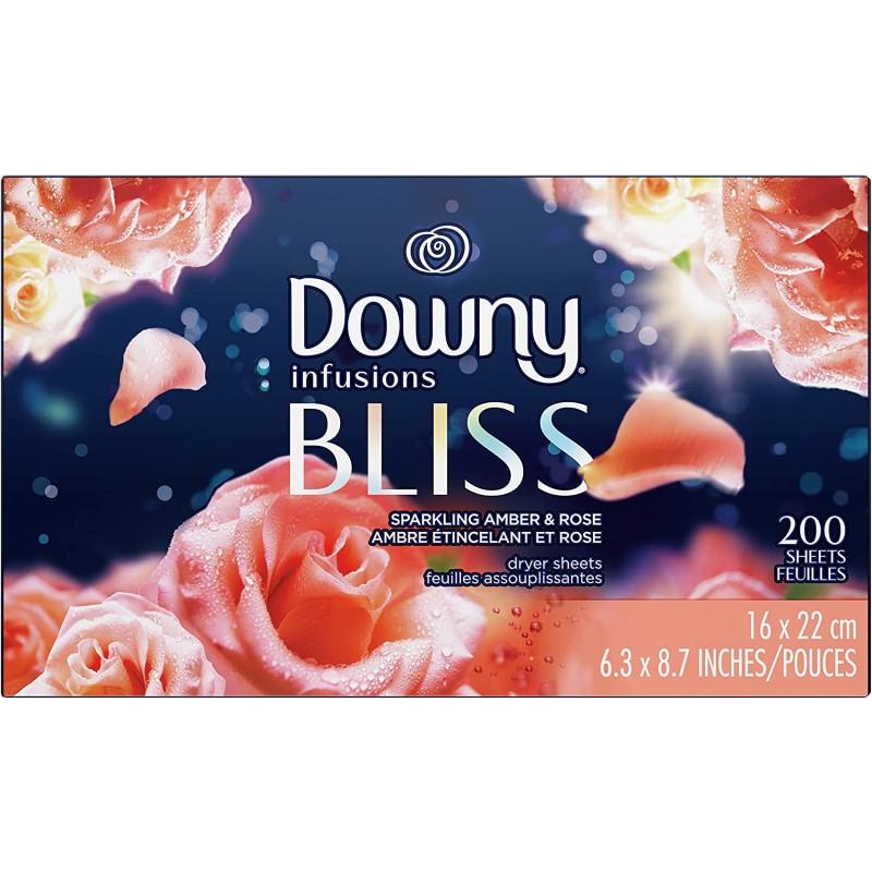 ダウニー ドライヤーシート 200枚 インフュージョンズ 柔軟剤 Downy Infusions Dryer Sheets Laundry Fabriの画像