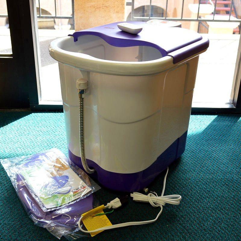 フットバス 足湯器 フットスパ 持ち運び簡単 足浴 エステ 電動
