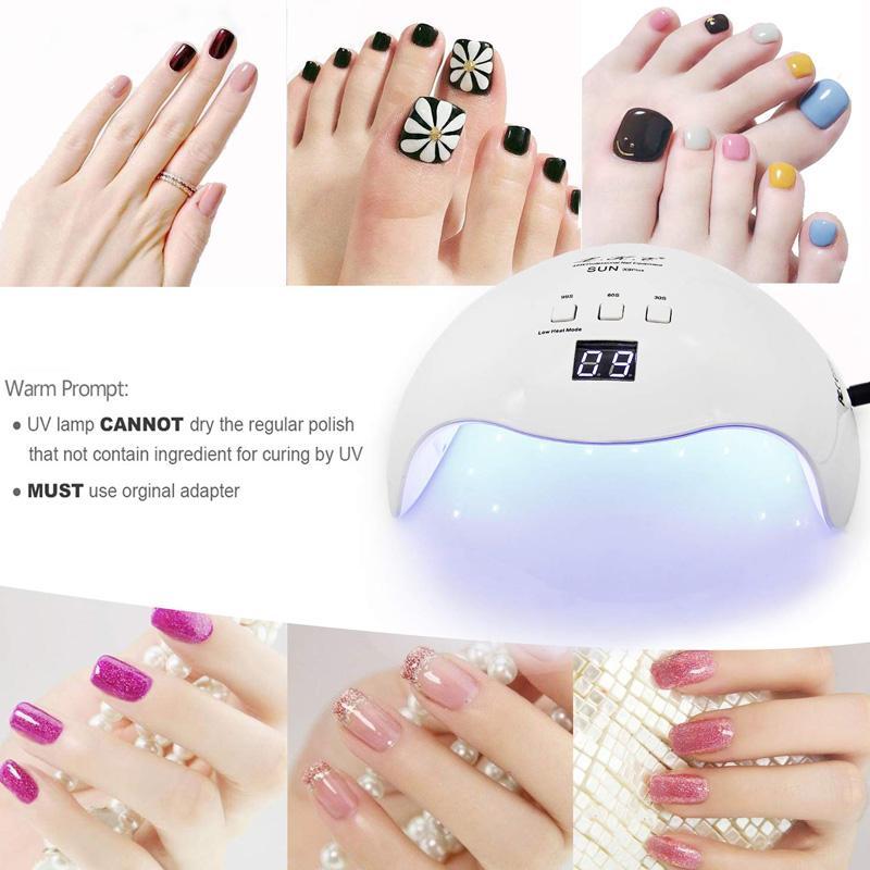 ジェルネイル用 LEDライト UV 硬化 40W タイマー3段階 Gel LED Nail