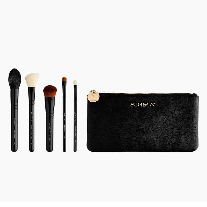 SIGMA メイクブラシセット（ポーチ付き） シグマ メイクブラシ 5本セット ポーチ付 Sigma MULTITASK BRUSH