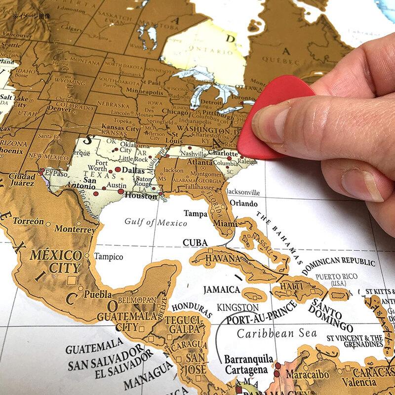 世界地図 ポスター メルカトル図法 ワールドマップ 84×58 アメリカ