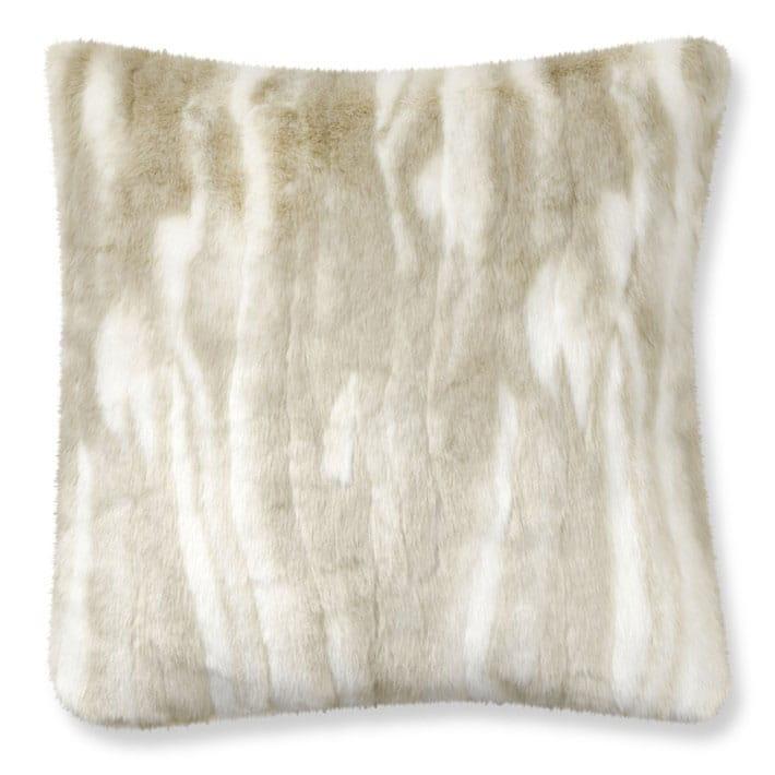 ウィリアムズソノマ フェイクファー枕カバー クッションカバー アーティックフォックス WilliamsSonoma Faux Fur