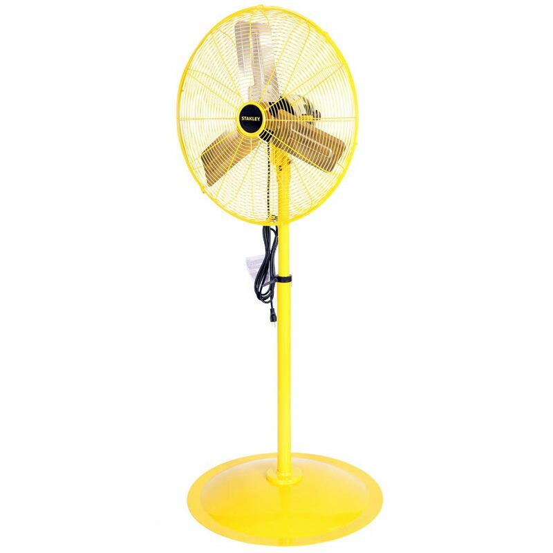 扇風機 高さ最大188cm 金属製 イエロー 黄色 スタンレー STANLEY ST