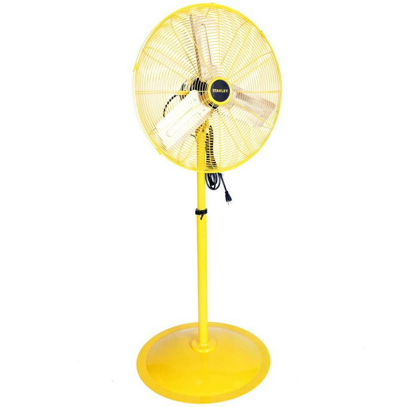 扇風機 高さ最大188cm 金属製 イエロー 黄色 スタンレー STANLEY ST