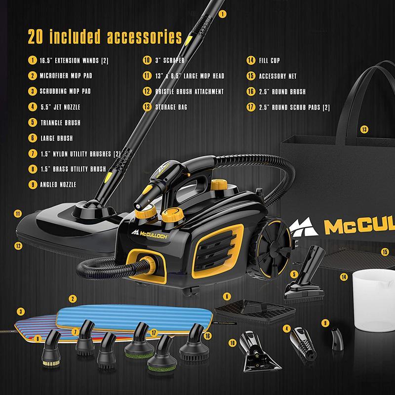 スチームクリーナー アクセサリー20種 ロングコード McCulloch MC1375