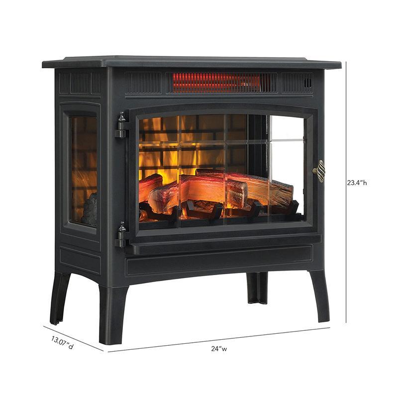 暖炉型 ヒーター 3D 赤外線 電気 ストーブ リモコン付 Duraflame 3D Infrared Electric Fireplace Stov_7