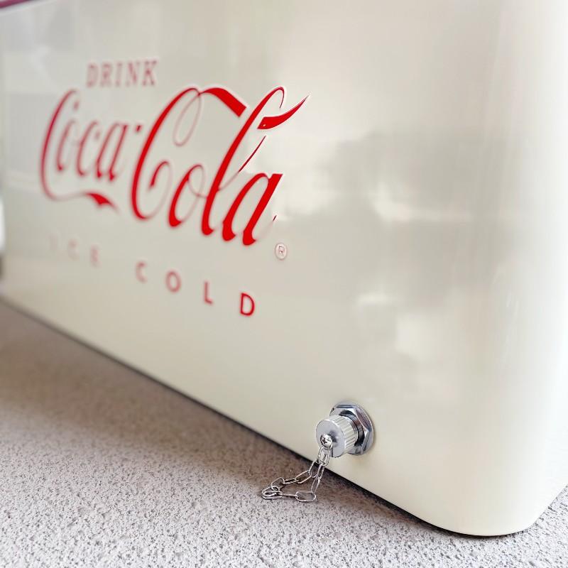 コカコーラ カート型 クーラーボックス 57L キャスター 栓抜き付 