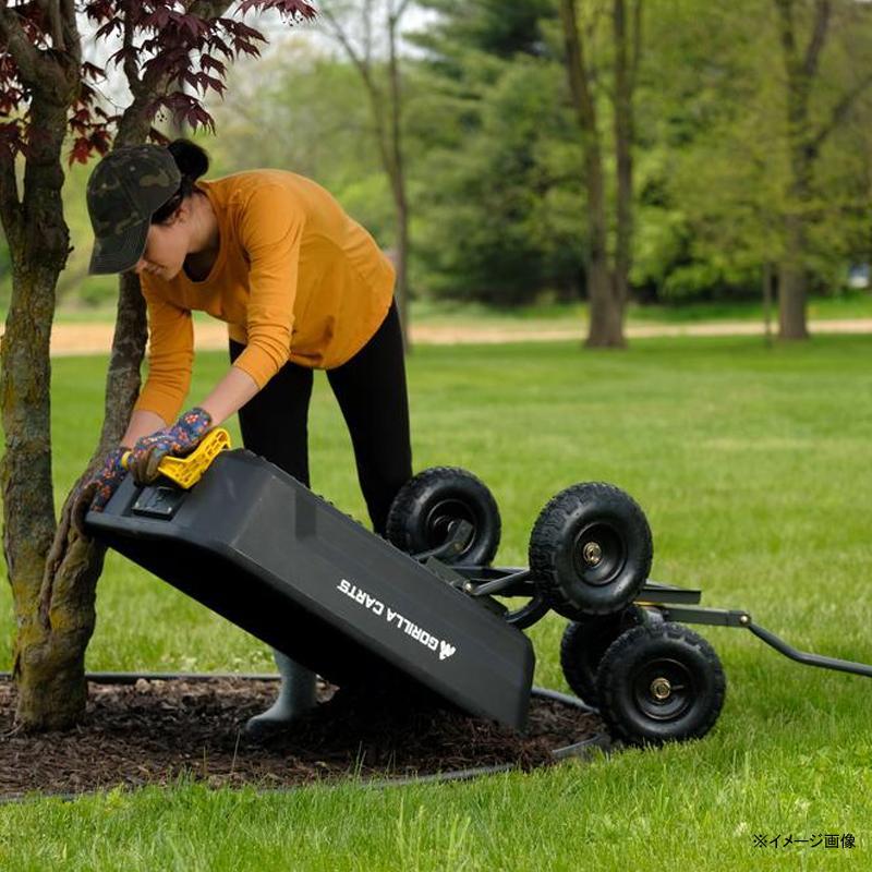ガーデンワゴン 270kgまで ポリエステル ブラック 黒 ゴリラカート GORILLA CARTS 4 cu. ft. Poly Garden Du 8001667カリフォルニアキッチン