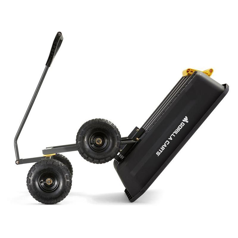 ガーデンワゴン 270kgまで ポリエステル ブラック 黒 ゴリラカート GORILLA CARTS 4 cu. ft. Poly Garden Du 8001667カリフォルニアキッチン