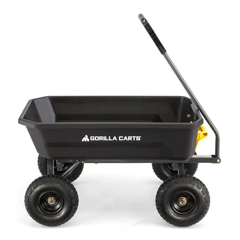 ガーデンワゴン 270kgまで ポリエステル ブラック 黒 ゴリラカート GORILLA CARTS 4 cu. ft. Poly Garden Du 8001667カリフォルニアキッチン