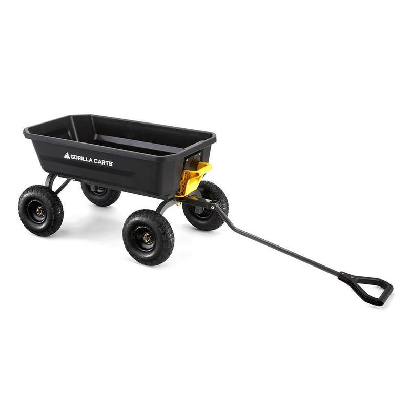 ガーデンワゴン 270kgまで ポリエステル ブラック 黒 ゴリラカート GORILLA CARTS 4 cu. ft. Poly Garden Du 8001667カリフォルニアキッチン