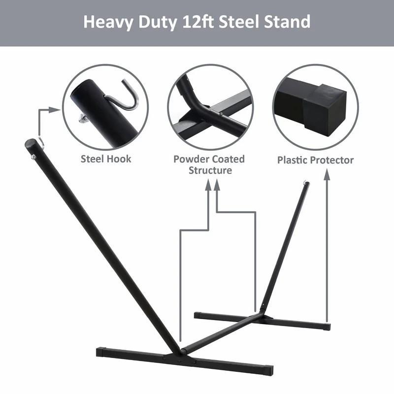ハンモック スタンド付 ダブル 2人 215kgまで Sol 72 Outdoor Mejias Double Spreader Bar Hammocの画像