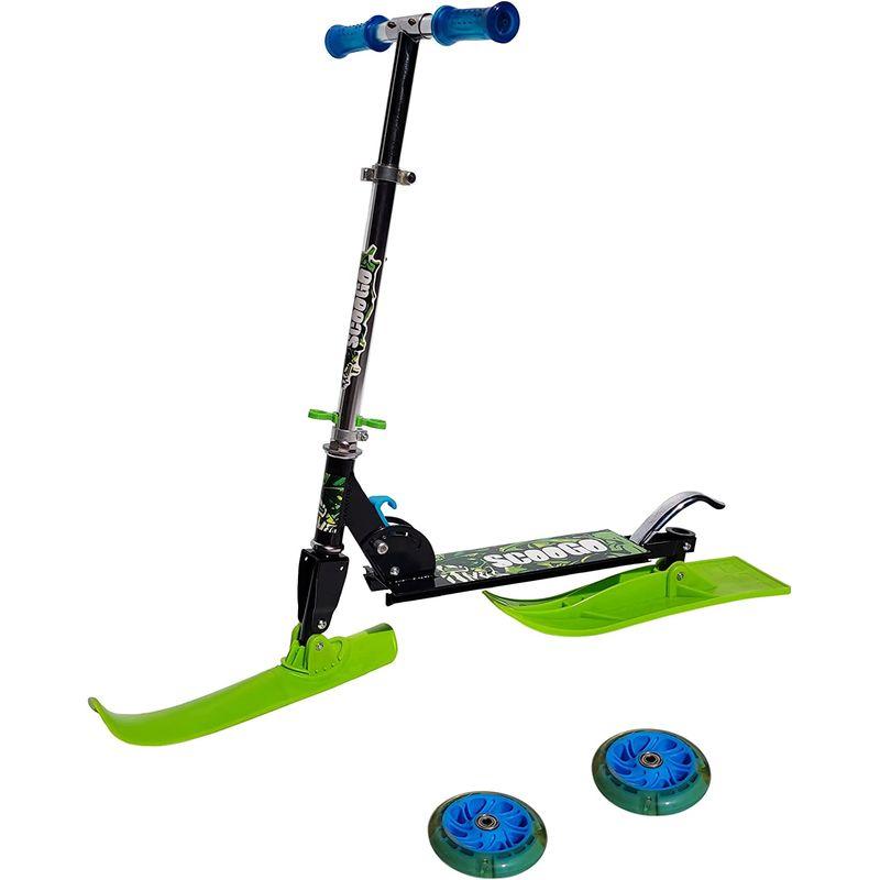 2 in1 スノースクーター キックボード 折りたたみ式 スキー ボード