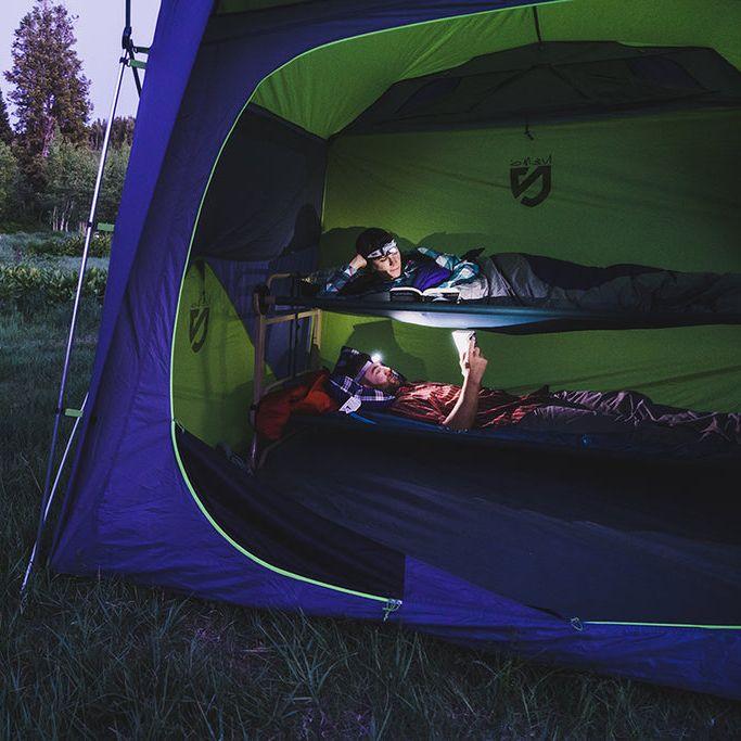 折りたたみ ベッド 2段 XLサイズ ベンチ 227kgまで キャンプ