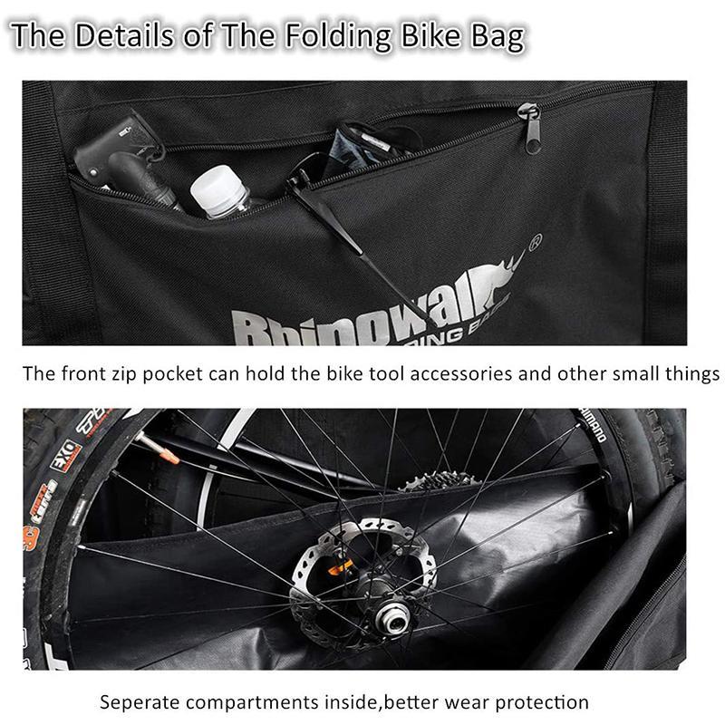 輪行袋 バッグ ファスナー 自転車 ロードバイク MTB Aophire Folding Bike Bag 26 inch to 29