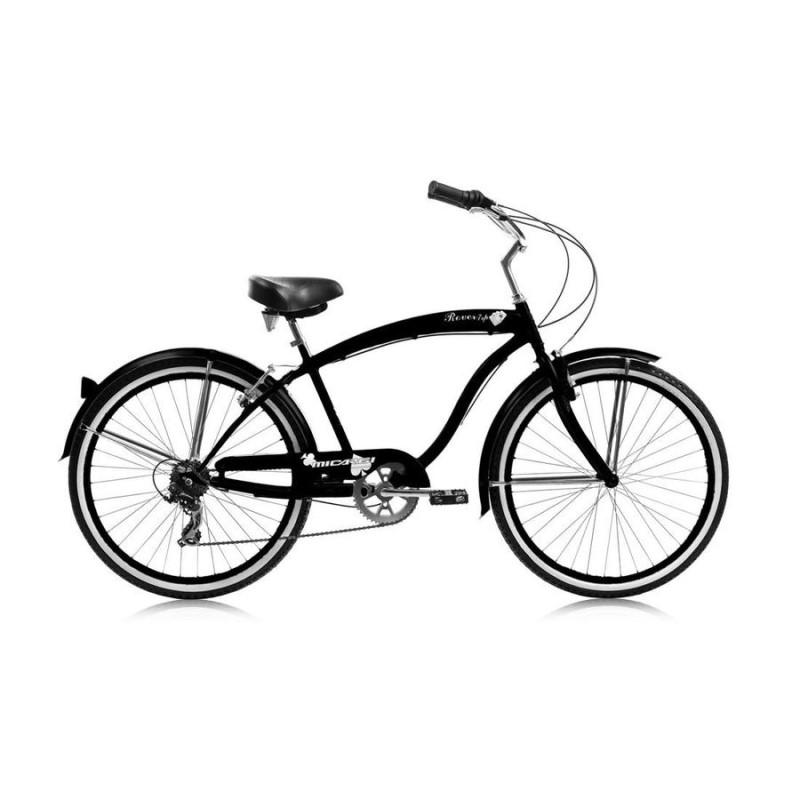 ビーチクルーザーバイク 自転車 26インチ 7段階スピード 【組立要