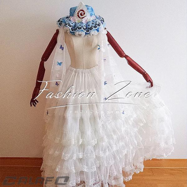 東方プロジェクト西行寺幽々子衣装+ウィッグコスプレL~XL 東方プロジェクト西行寺幽々子衣装+ウィッグコスプレL~XL