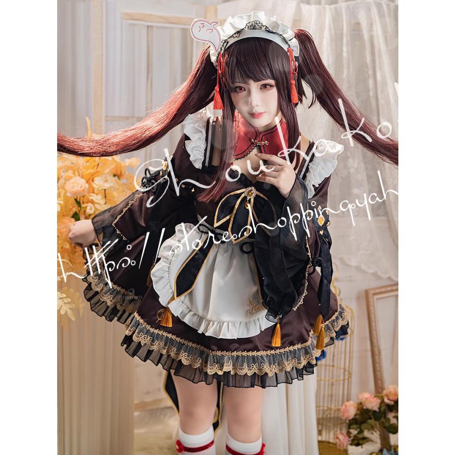 uwowo原神フータオ胡桃同人メイドコスプレ