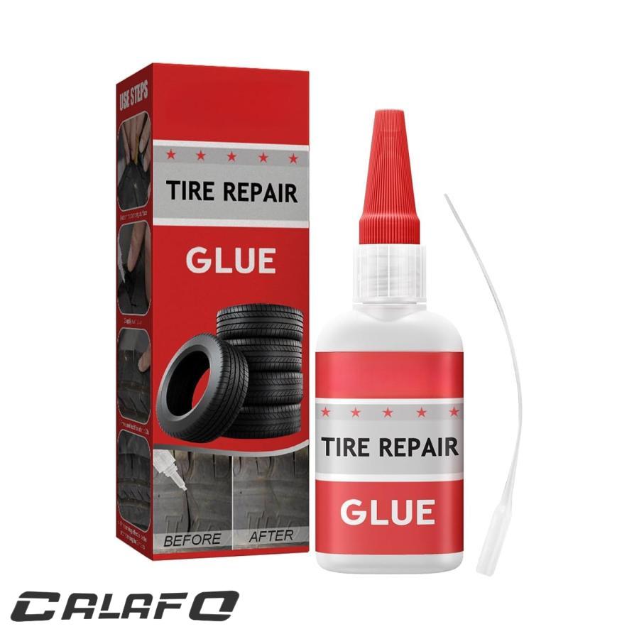 タイヤ修理接着剤 傷 タイヤ側面の柔らかい充填 亀裂を修復するための硬い傷の接着剤 安全 耐熱 速乾 使用簡単 補修ゴム 50ml 2/3/4本｜CALAFO