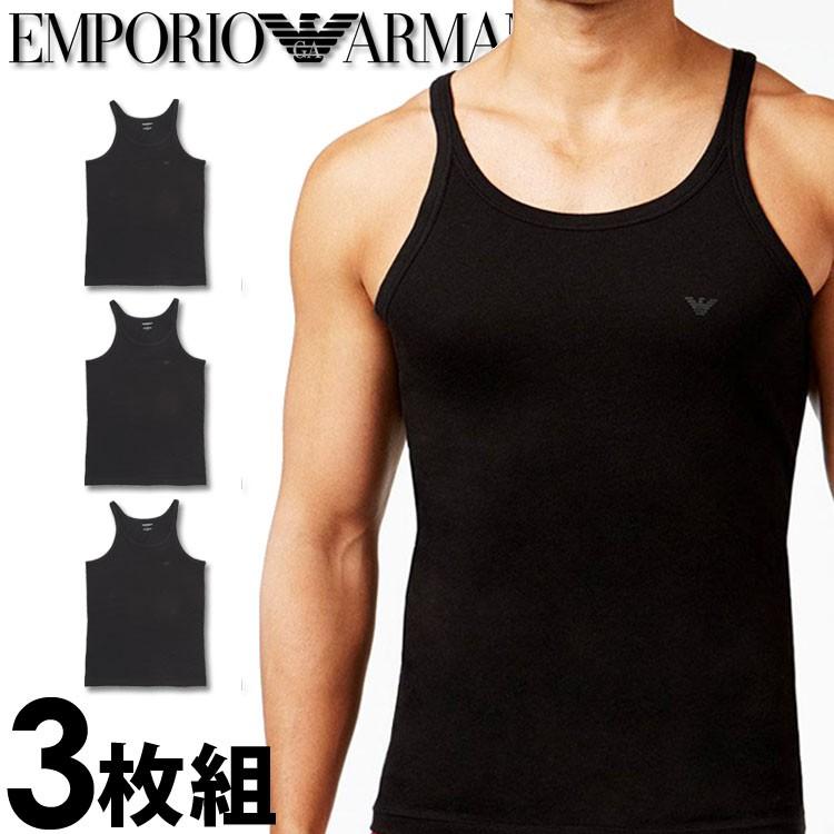 エンポリオアルマーニ メンズ タンクトップ 3枚セット 黒 ブラック Emporio Armani 1102cc 1102cc オズの魔法 通販 Yahoo ショッピング