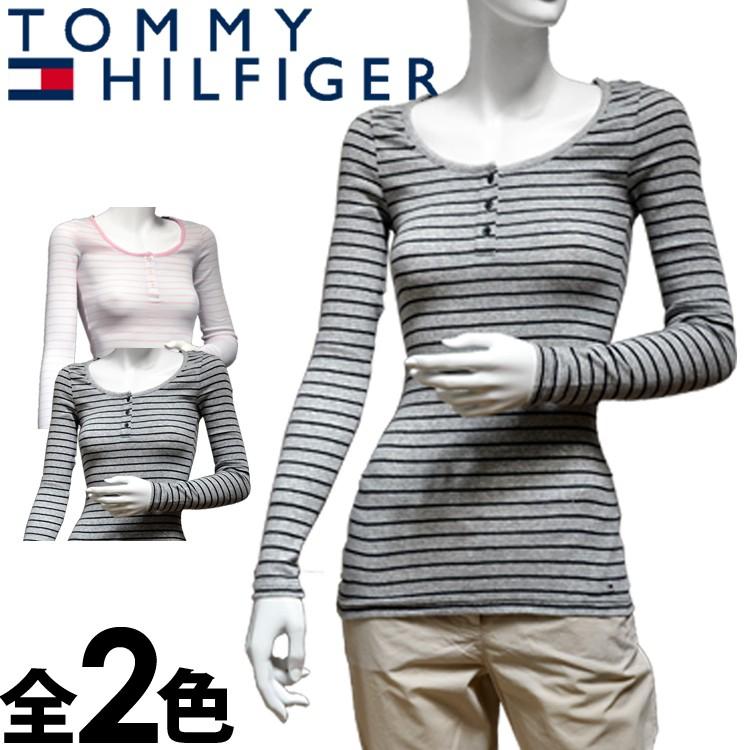 トミーヒルフィガー デニム レディース ヘンリーネック 長袖 Tシャツ ロング ロンt グレー Tommy Hilfiger Denim オズの魔法 通販 Yahoo ショッピング