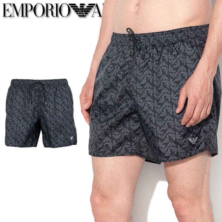 エンポリオアルマーニ メンズ スイムパンツ スイムショーツ 水着 イーグルマーク 総柄 ブラック Emporio Armani p p オズの魔法 通販 Yahoo ショッピング