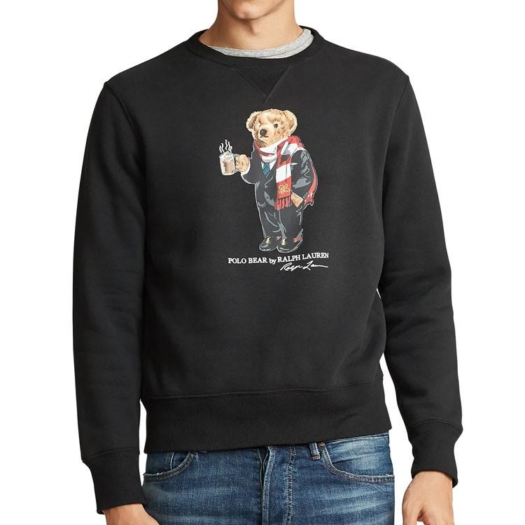 ポロ ラルフローレン メンズ ポロベアー プリント スウェット トレーナー ブラック ホワイト Polo Ralph Lauren オズの魔法 通販 Yahoo ショッピング