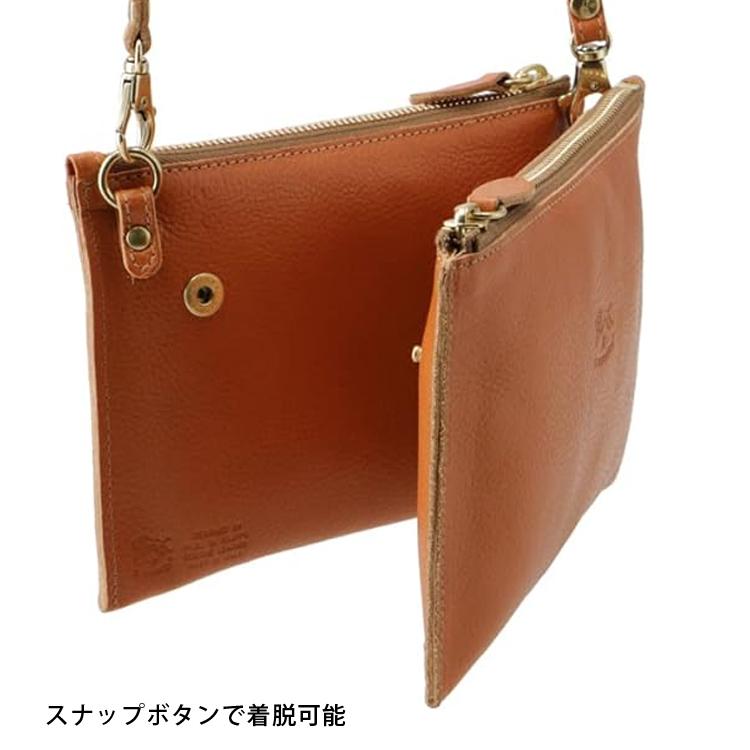 【閉店セール30%OFF】【6/11(火)まで】イルビゾンテ ショルダーバッグ クラッチバッグ 3WAY クロスボディバッグ ポーチ パウチ イタリア IL BISONTE bcl022pv｜calbraith｜12