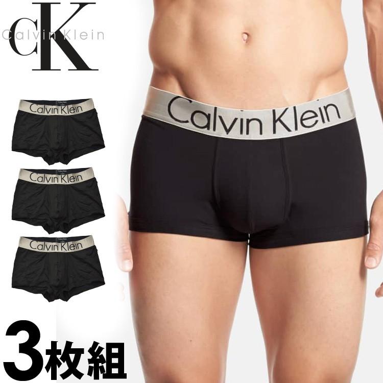 【SALE 30%OFF】カルバンクライン メンズ ローライズ ボクサーパンツ 3枚セット ブラック Calvin Klein nb1656001｜calbraith