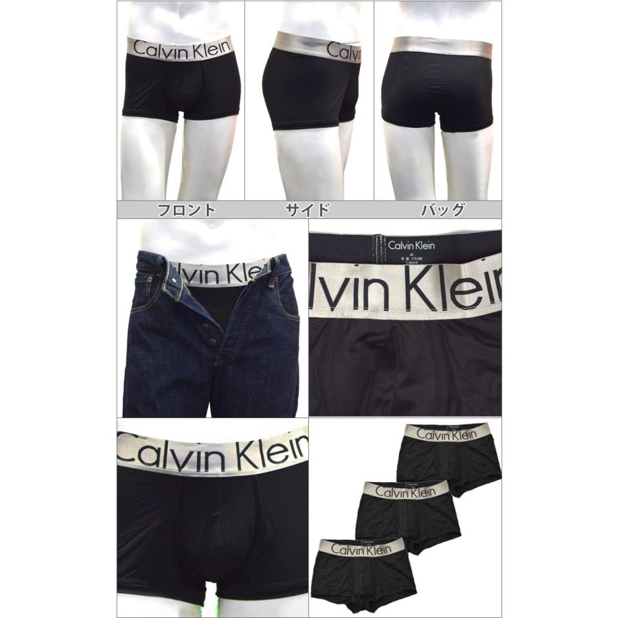 【SALE 30%OFF】カルバンクライン メンズ ローライズ ボクサーパンツ 3枚セット ブラック Calvin Klein nb1656001｜calbraith｜02