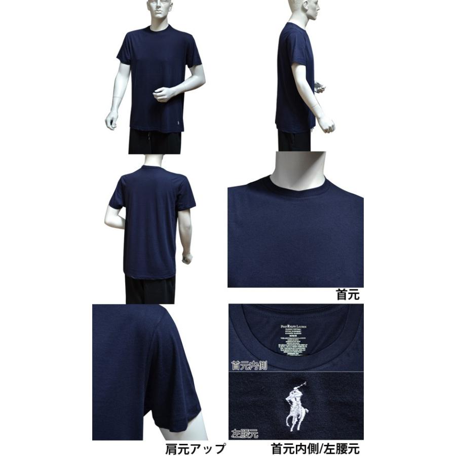 ポロ ラルフローレン メンズ コットン クルーネック 半袖 Tシャツ 3枚セット ネイビー ブルー グレー POLO RALPH LAUREN  rccnp3u2o