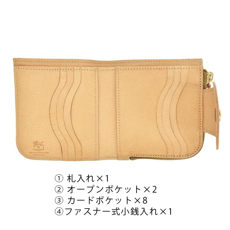 【SALE 20%OFF】イルビゾンテ 財布 二つ折り財布 ミニ財布 L字ファスナー 小銭入れ付き メンズ レディース イタリア 9色展開 日本円札用 IL BISONTE smw175pv｜calbraith｜15