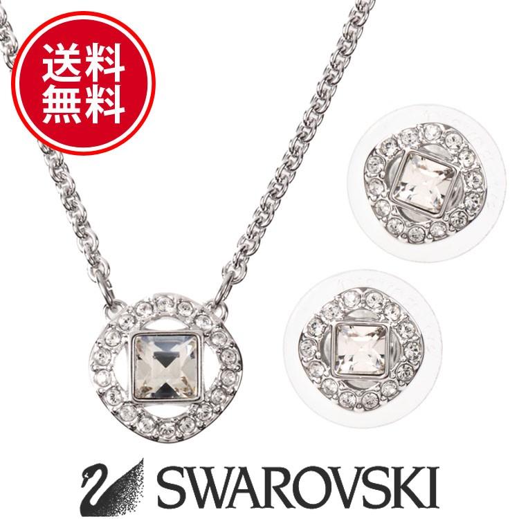 スワロフスキー レディース アンジェリック スクエア ネックレス ペンダント 金属 アレルギー 対応 SWAROVSKI sw5356951｜calbraith