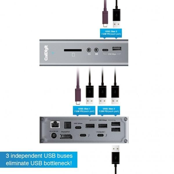 CalDigit TS3 Plus Thunderbolt Station 3 Plus スペースグレイ 