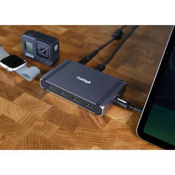 CalDigit Thunderbolt 4 Element Hub - Thunderbolt 4ケーブル (0.8m 