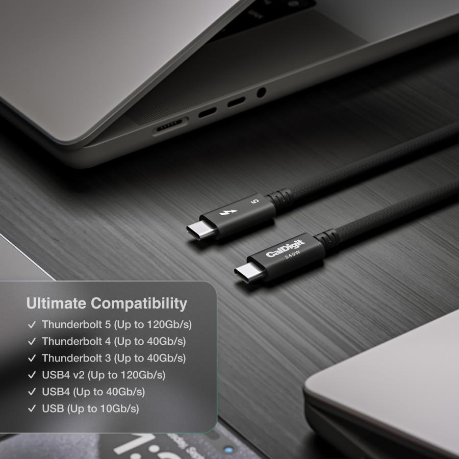 CalDigit CalDigit Thunderbolt 5 (USB-C) Pro Cable（2.0m 編組