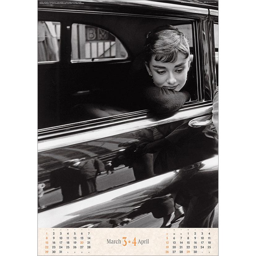 オードリー・ヘプバーン 2026年 カレンダー CL26-0341 カレナビ