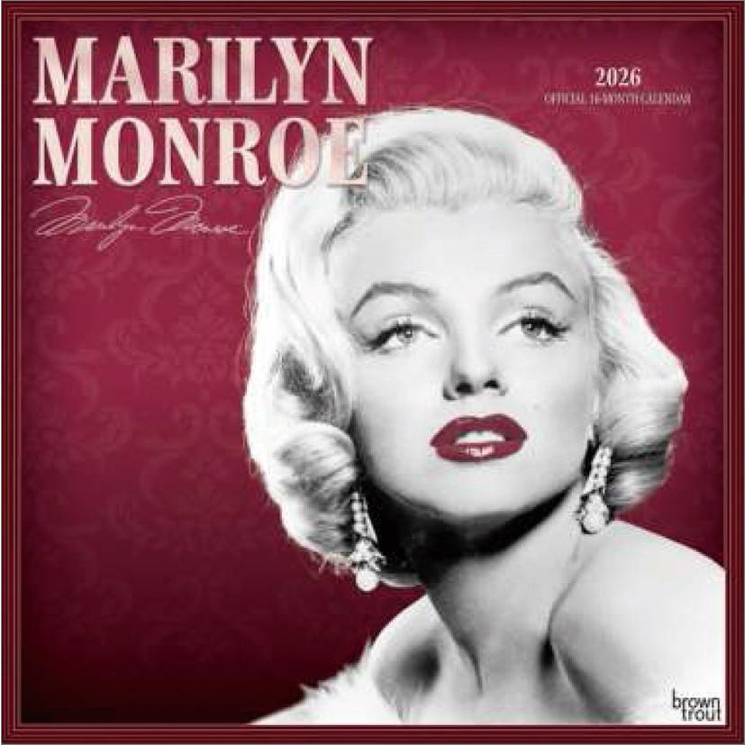 マリリン・モンロー（輸入版） 2026年 カレンダー CL26-0345 カレナビ