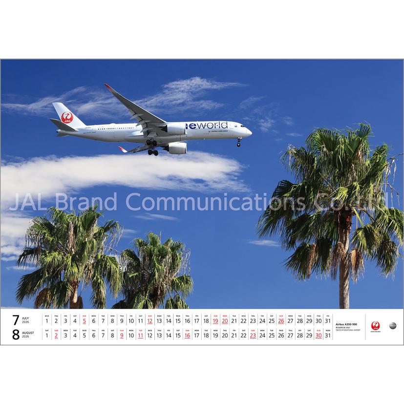 JAL「FLEET」（大型判） 2026年 カレンダー CL26-1134 カレナビ