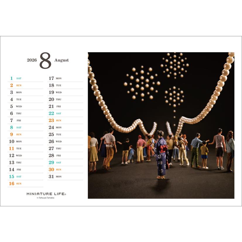 卓上 MINIATURE LIFE（2026.4-2027.3） 2026年 4月始まりカレンダー