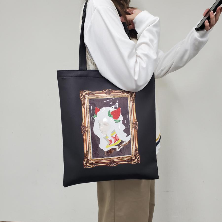 ARCHIVIO トートバッグ ブラック/ターコイズ WEEKEND TOTE BAG