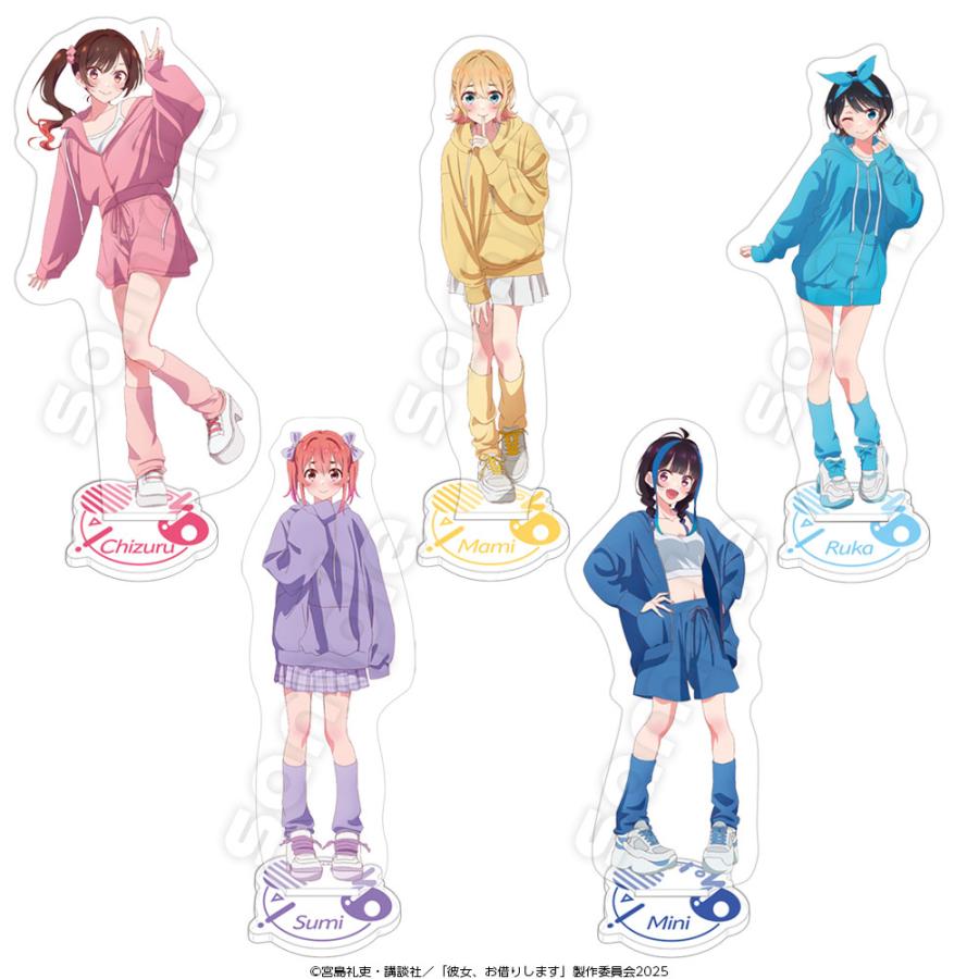 彼女、お借りします アクリルスタンド 10体セット 彼女、お借りします」描き下ろしアクリルスタンド 八重森みに パーカー