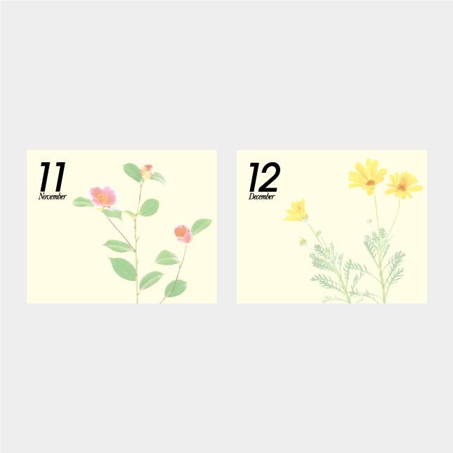 高評価続出！ 名入れカレンダー 2024 壁掛け AC-15 プレス・フラワー 100冊 【RIZ6933848355】(24288円)