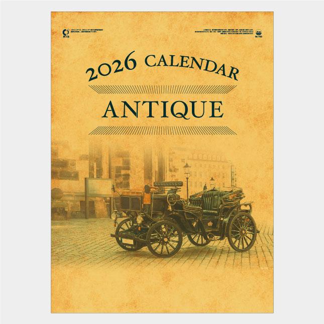 アンティーク　カレンダー 名入れカレンダー 2026 壁掛け IC-703H ANTIQUE（アンティーク