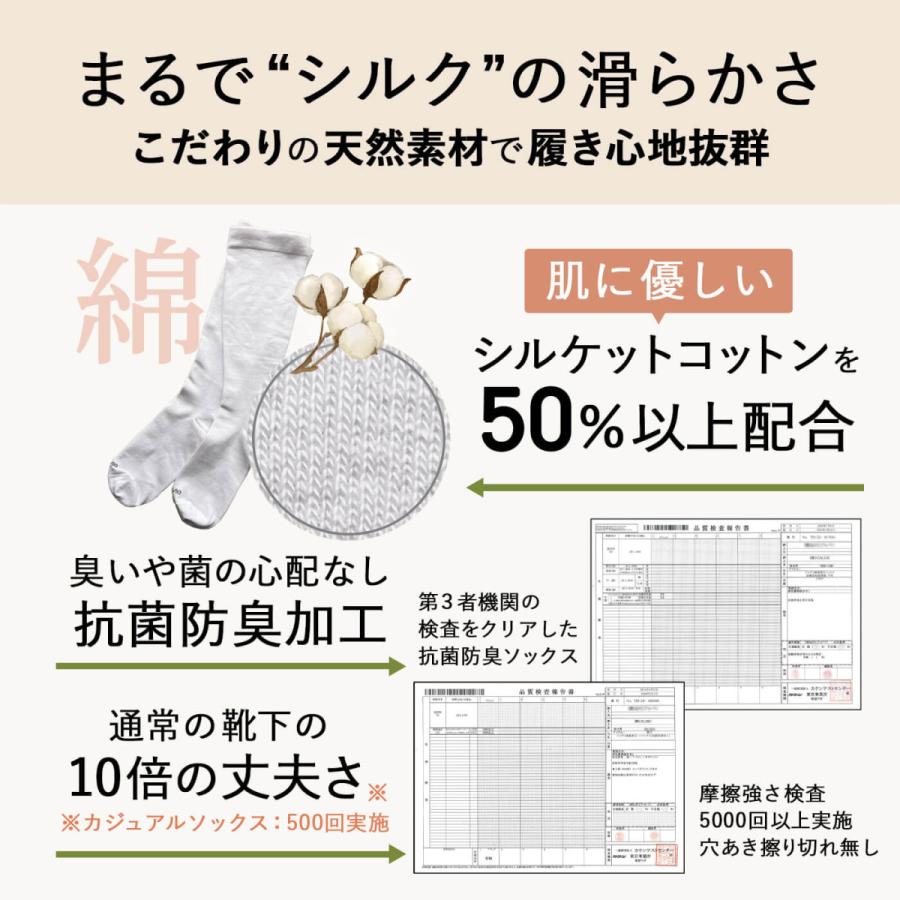 累計販売40万足超：Ja-vie ジャヴィ公式 綿混着圧ハイソックス抗菌防臭｜ドット柄｜適度な着圧で痛くない 綿混で肌触り抜群。むくみや冷え疲れなどにも |  | 15