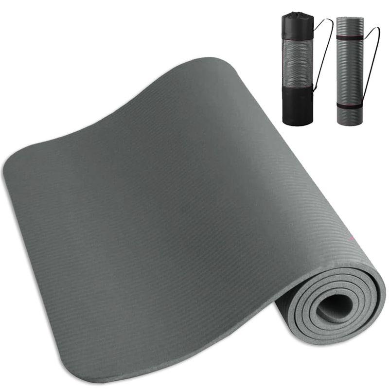 ヨガマット 10mm/15mm ノンスリップヨガマット ストレッチ ヨガ ラグ トレーニング エクササイズ ホットヨガ クッション ピラティ