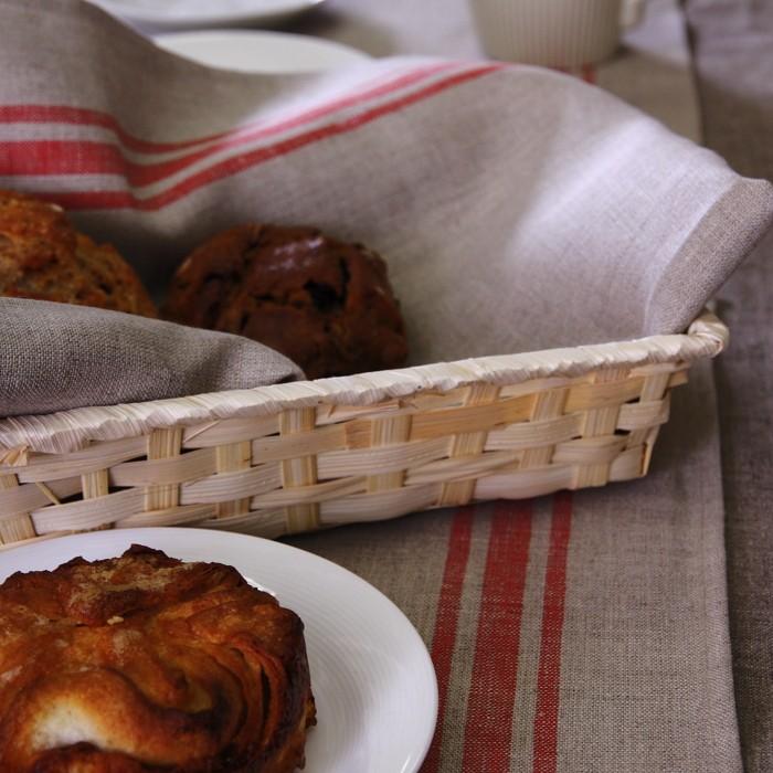 CALIENTE リトアニア リネン 麻 100％ カンパーニュ M クロス キッチン タオル プレースマット 赤・青・緑・黒 |  | 01