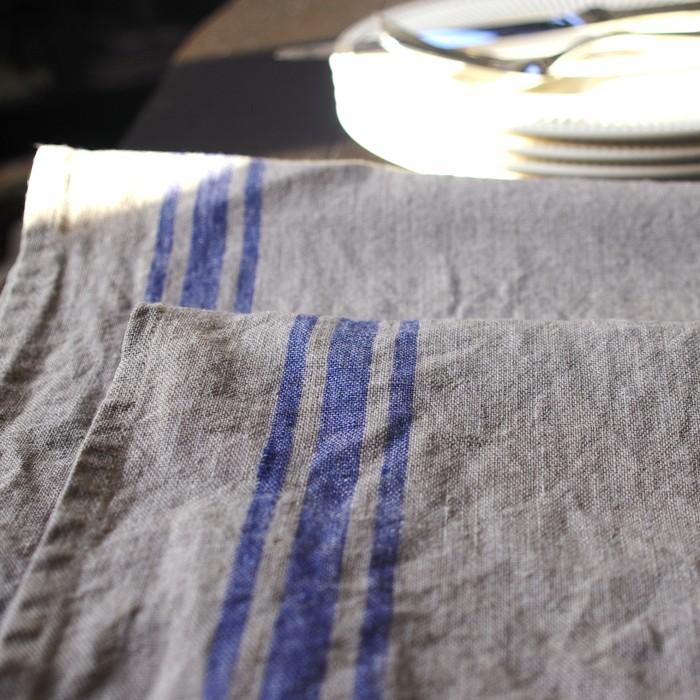 CALIENTE リトアニア リネン 麻 100％ カンパーニュ M クロス キッチン タオル プレースマット 赤・青・緑・黒 |  | 05